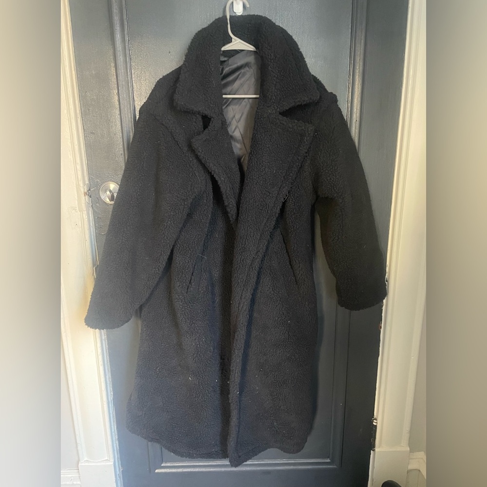 Fabletics Black Faux Fur Jacket